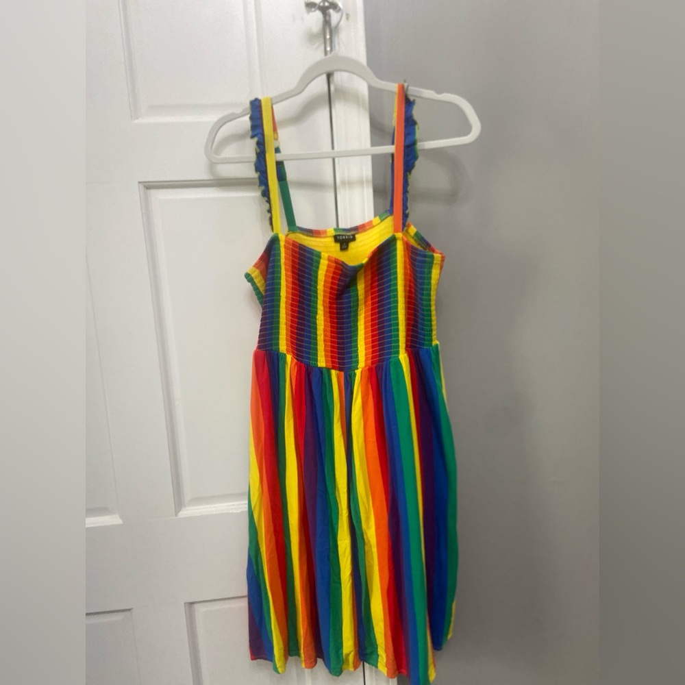 Torrid rainbow dress! Size 2
